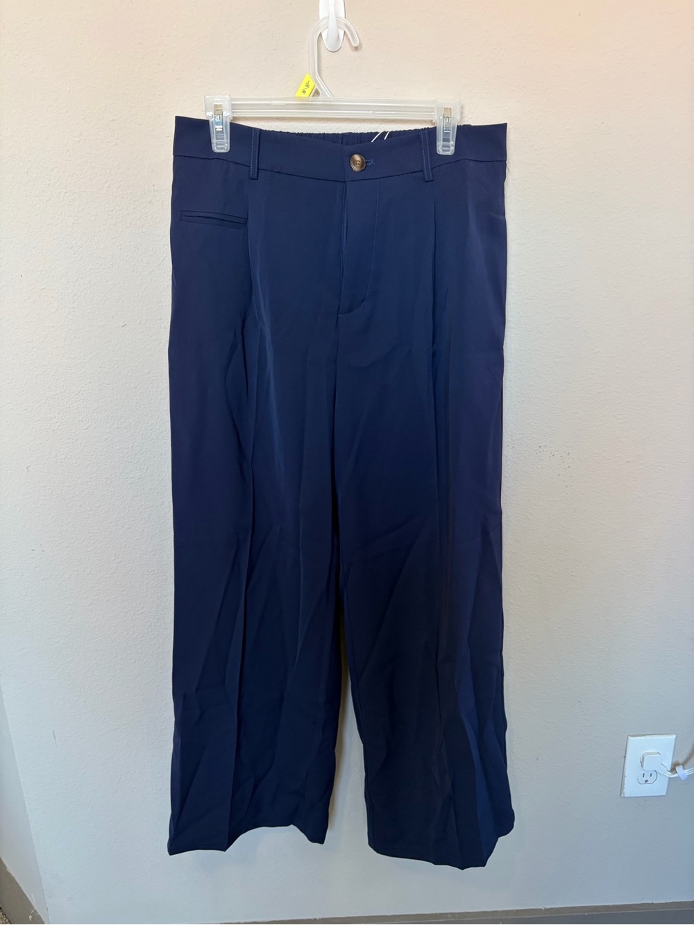 Navy Wide-Leg Women’s Dress Pants